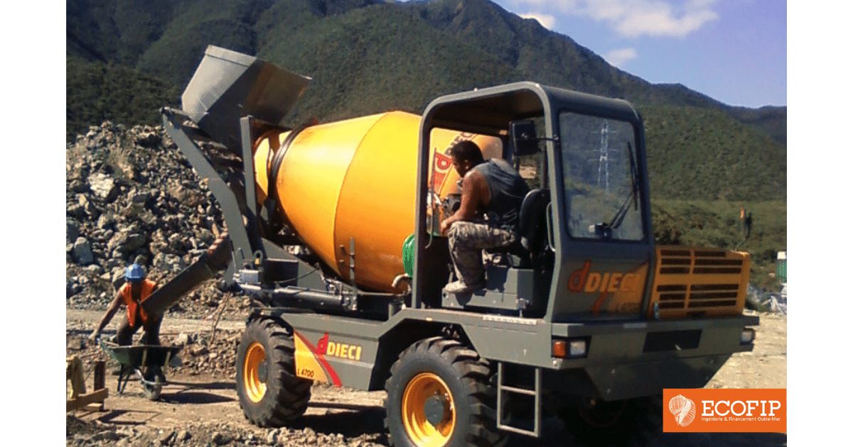 Fabrication de béton frais en autonomie pour cette entreprise calédonienne - ECOFIP NC