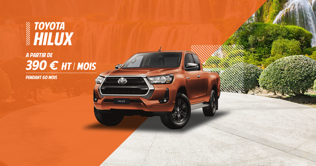 Offre défiscalisation : Le Toyota Hilux à partir de 390€ / mois - Ecofip Martinique