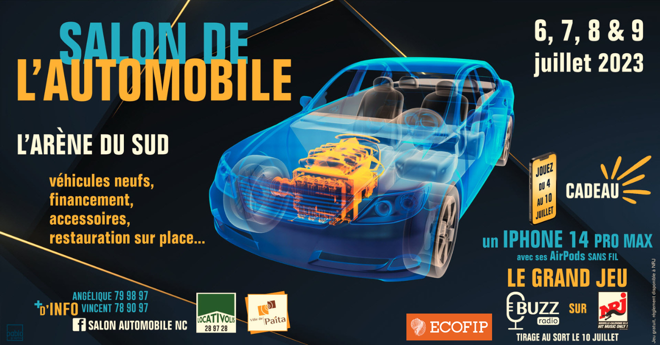 Ne manquez pas le Salon de l'Automobile dès le 6 Juillet à PAITA - ECOFIP Nouvelle Calédonie y sera !