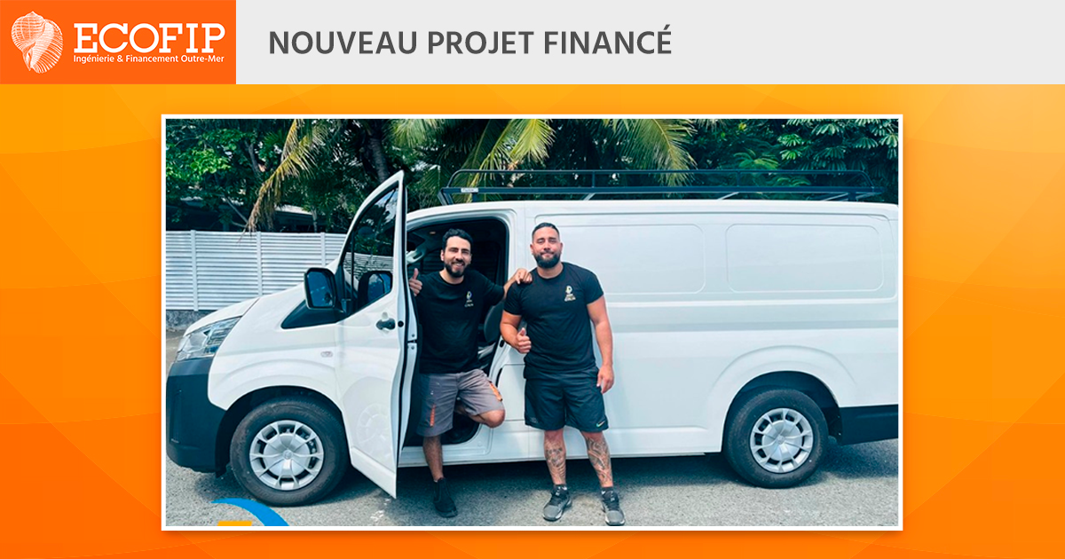 Un fourgon tout neuf pour JMMC Electricité et Climatisation, financé avec l’aide d’ECOFIP Nouvelle Calédonie.