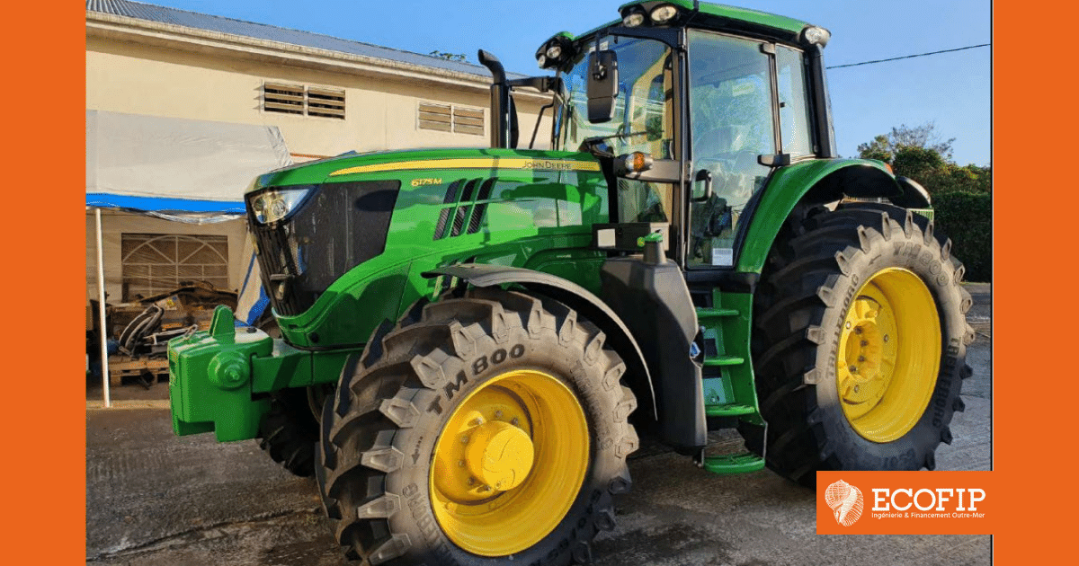 2 tracteurs neufs pour cette entreprise de Rivière Pilote, avec financement privilégié en défiscalisation Girardin - ECOFIP Martinique