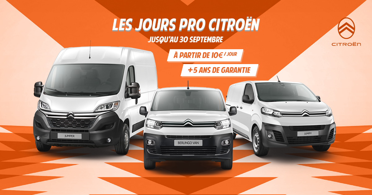 Les Jours Pro Citroën 📣 Offre en Défiscalisation jusqu'au 30 septembre - Ecofip Martinique