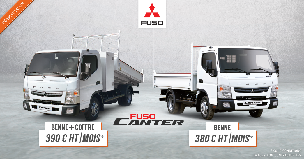Camion benne 3,5T FUSO à prix exceptionnel – Ecofip Martinique
