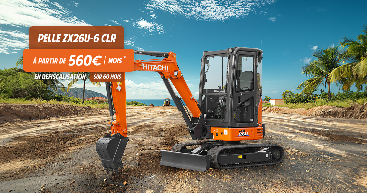 Offre sur la pelleteuse Hitachi avec financement avantageux ECOFIP