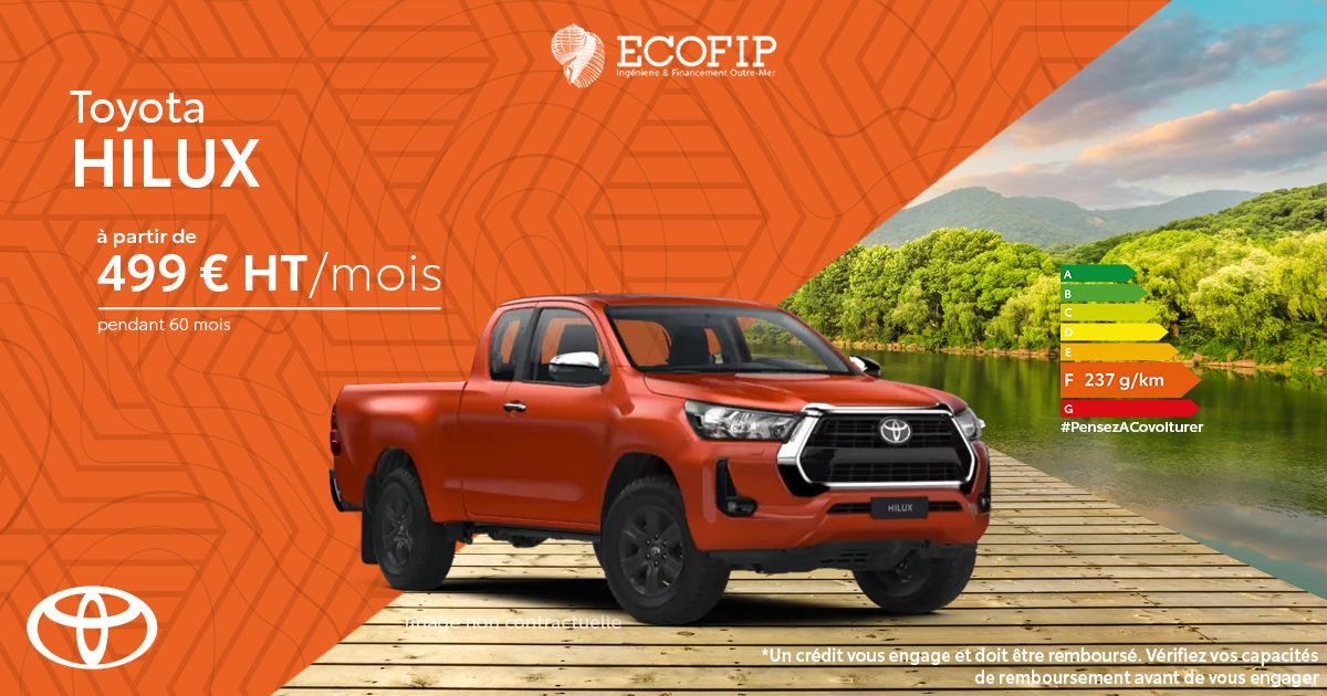 Offre en Défiscalisation 📣 Toyota Hilux à petit prix | ECOFIP Martinique